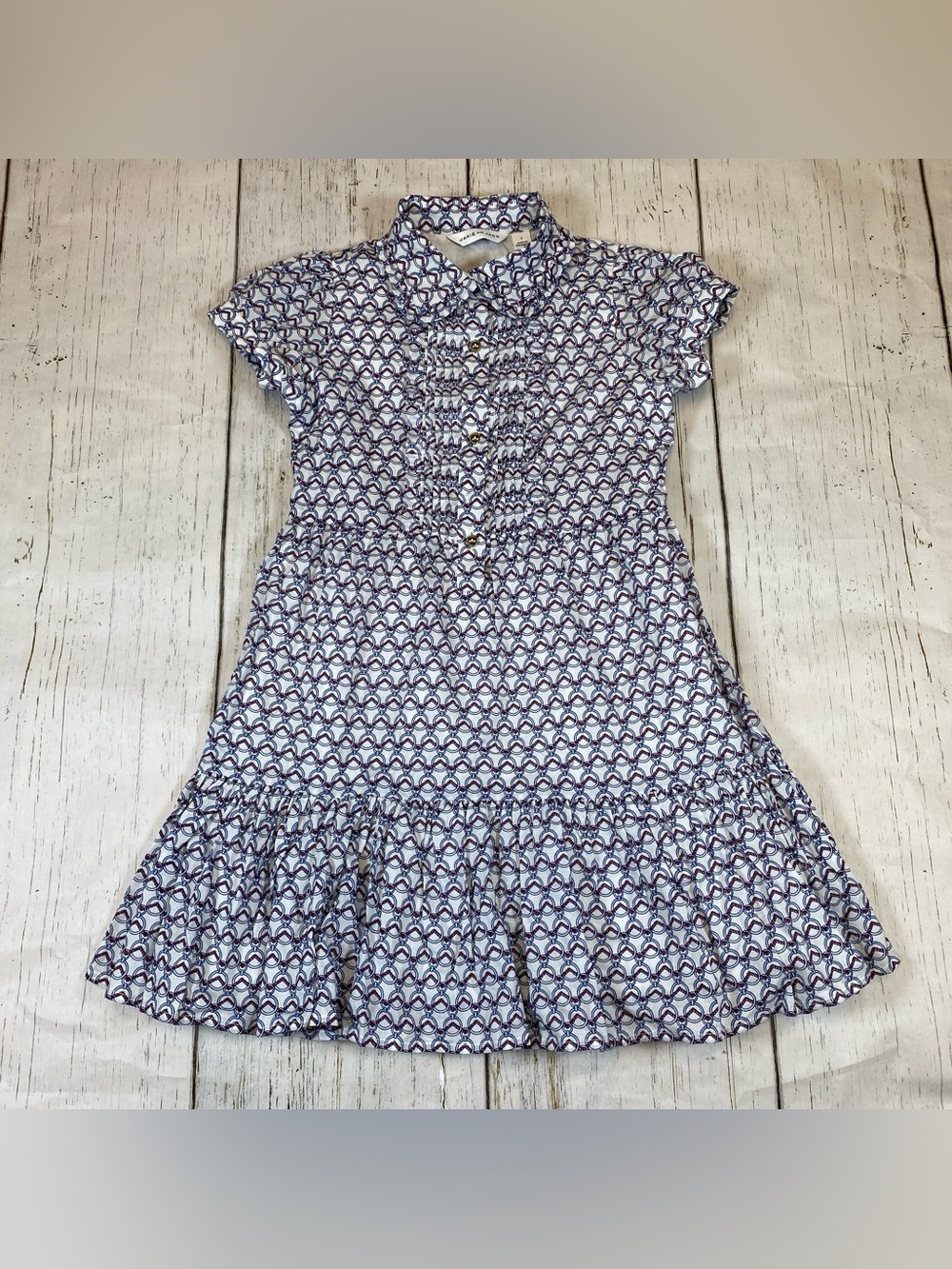 Janie & Jack Equestrian Chain Print Dress